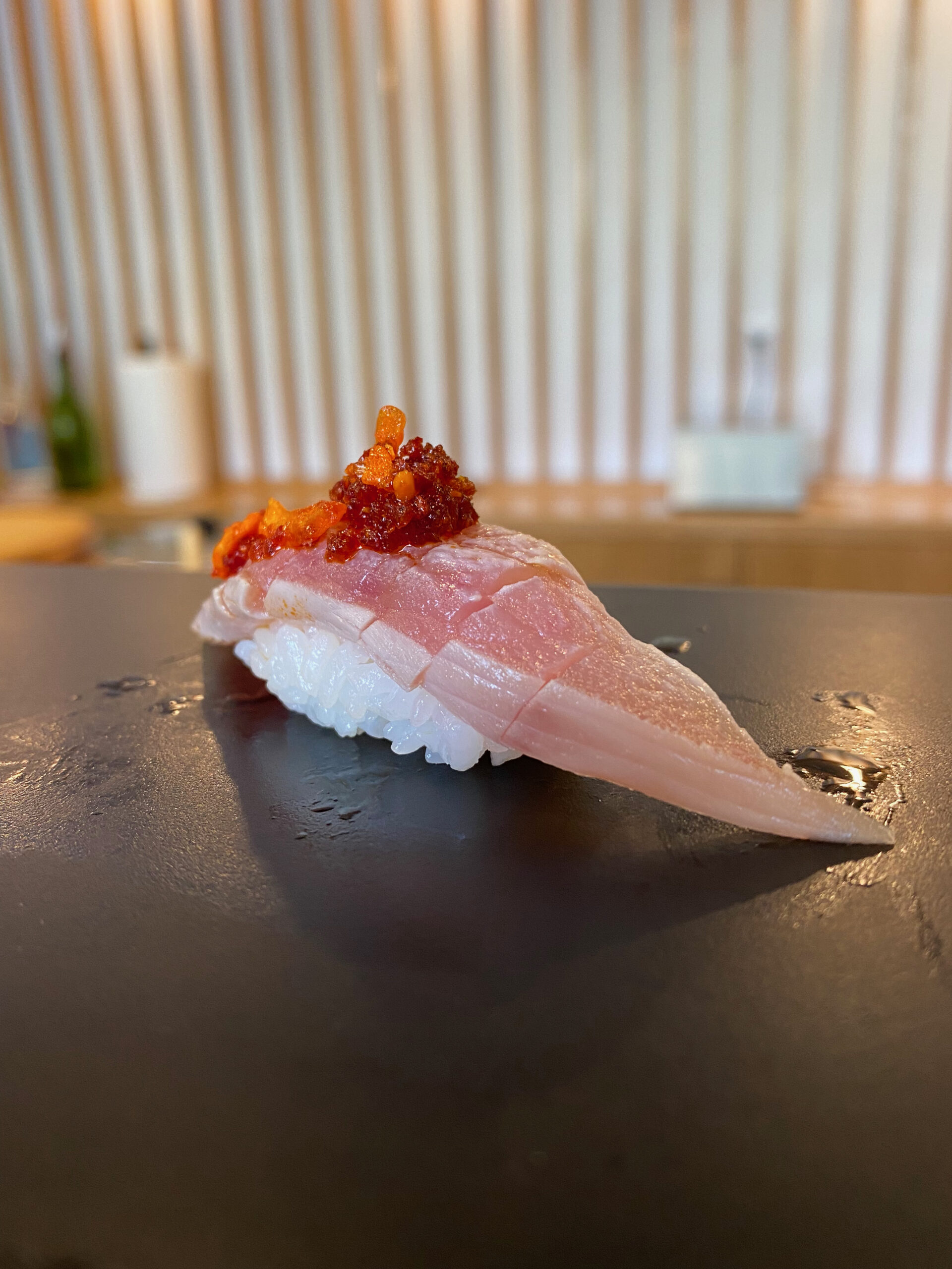 Golden eye snapper  Nigiri, Omakase, Sushi